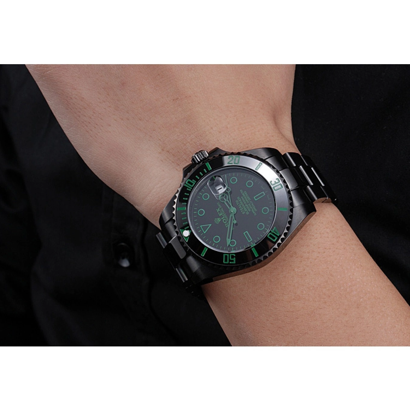 Aaa replica watch 622007 Black Stealth Rolex Submariner Ceramic 0819